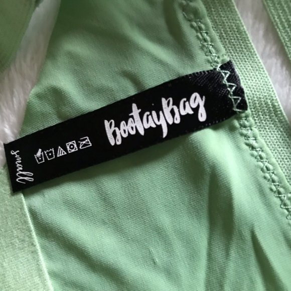 🍂5/30$!! NWT Mint Green Lace Banded Bootay Bag Thong - Picture 4 of 4